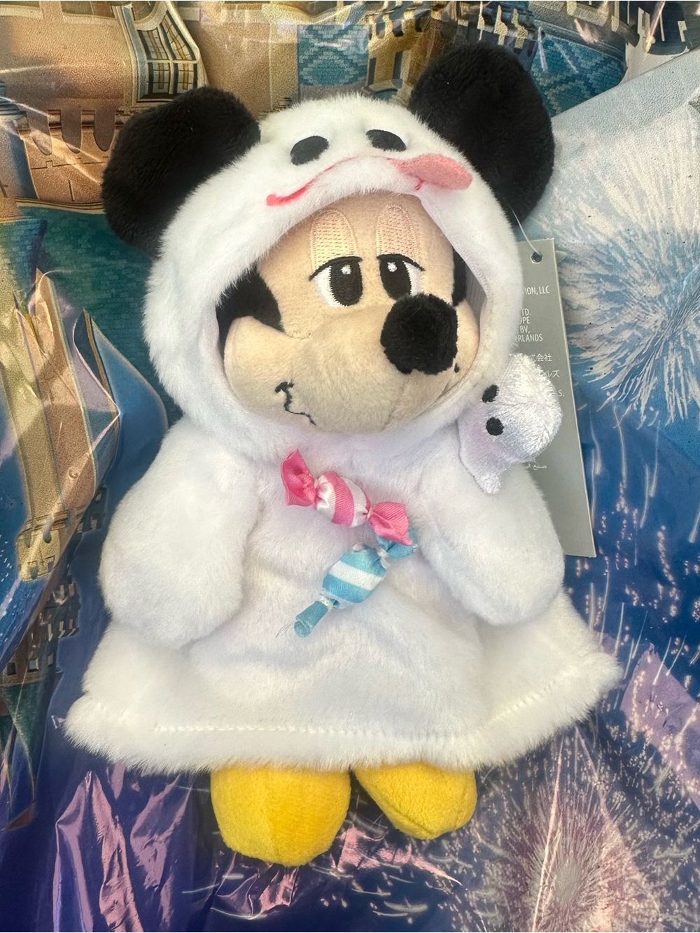 NEW! Disney Parks Halloween 2026 Ghost Mickey Mouse Keychain Plush Bag Charm